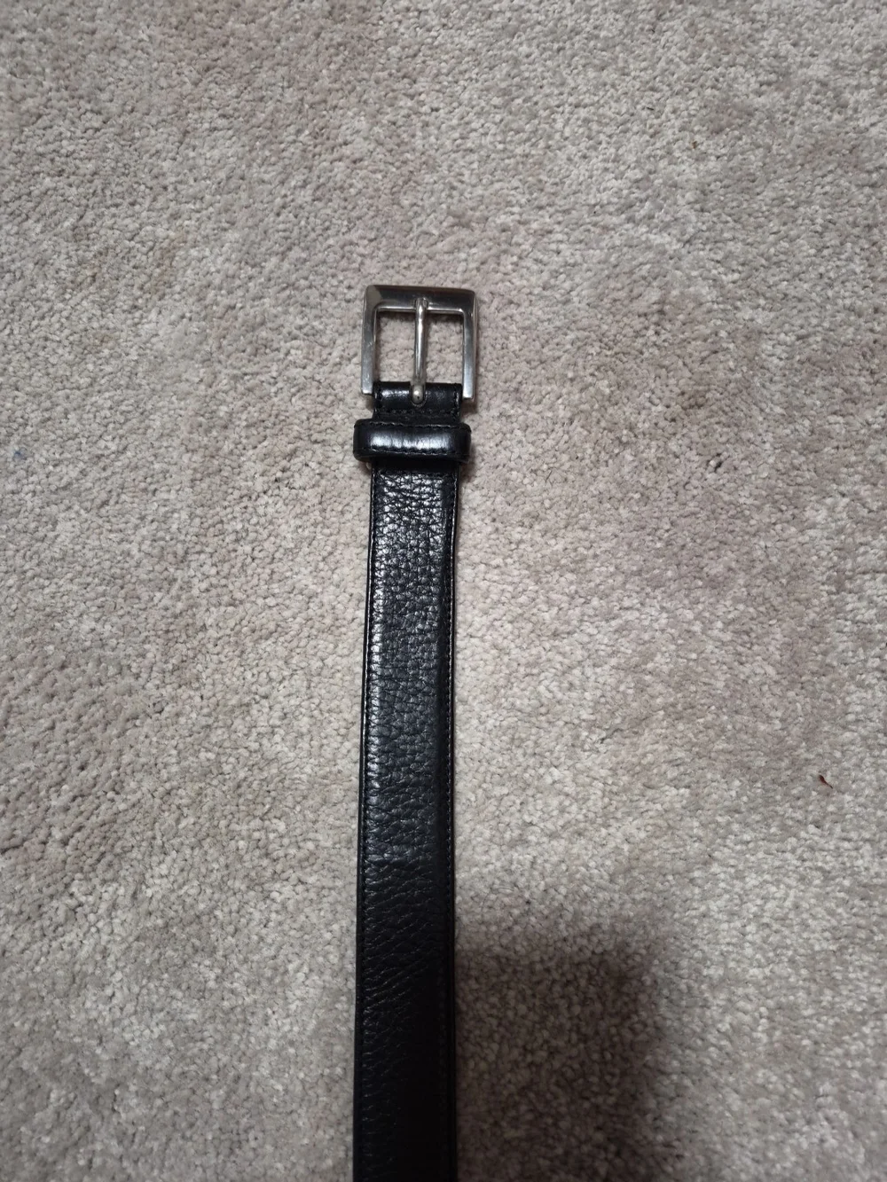 Banana Republic Black Leather Dress Belt with Silver‎ Buckle